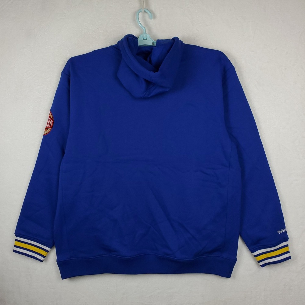 Golden State Warriors Mitchell & Ness NBA XL XLarge Hoodie Chenille Logo Art NWT - Picture 8 of 8